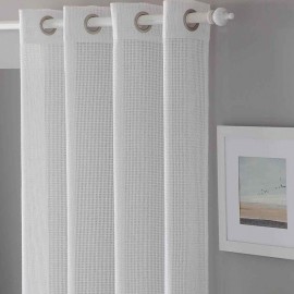 Rideau réalisé avec des œillets NELIS blanc