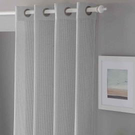 Rideau réalisé avec des œillets NELIS gris