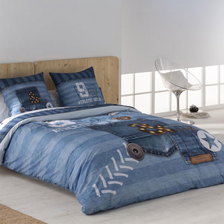 Housse de couette imprimée Jeans