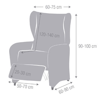 Fauteuil Relax pieds joints Akari