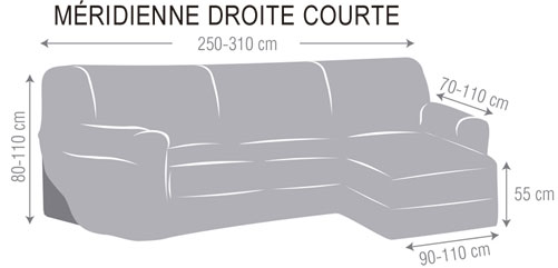 Méridienne droite courte